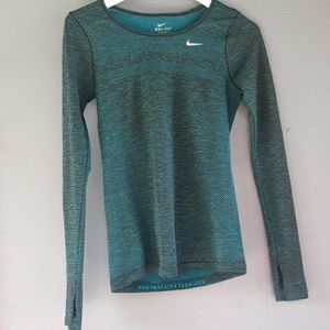 NIKE Dri- Fit Knit long sleeve running top